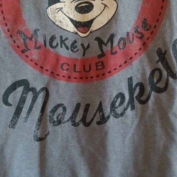 EUC Disney Mickey Mouse Club tee Original Mouseketeer cotton poly blend S and XL - Picture 5 of 10